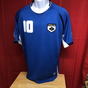 Fila Italia Soccer Jersey Mens M Blue Italy